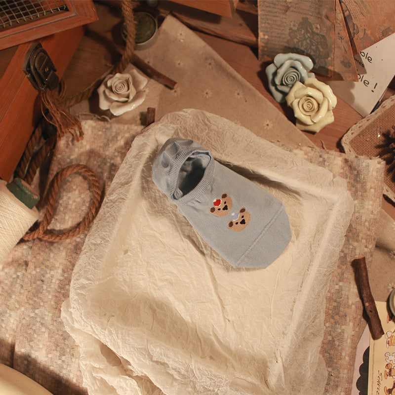 만화 곰 보트 양말