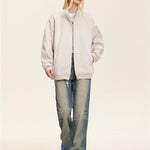 Simple stand collar versatile jacket