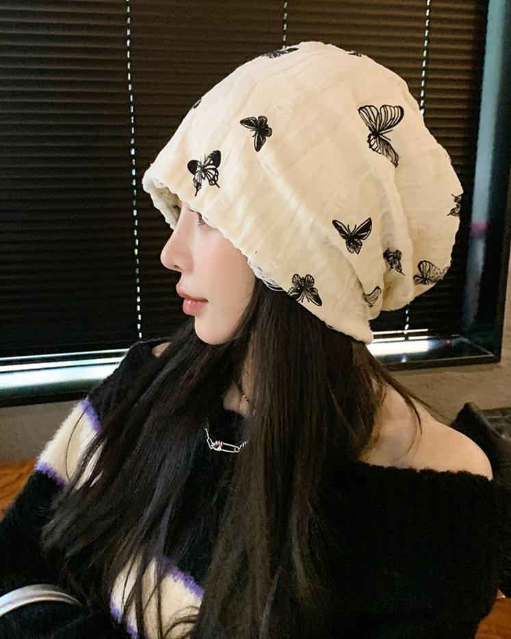 蝴蝶抽絲做舊帽