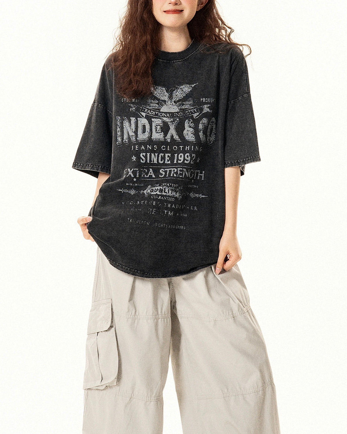 워시드 디스트레스드 반팔