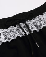 蕾絲花邊休閑短褲