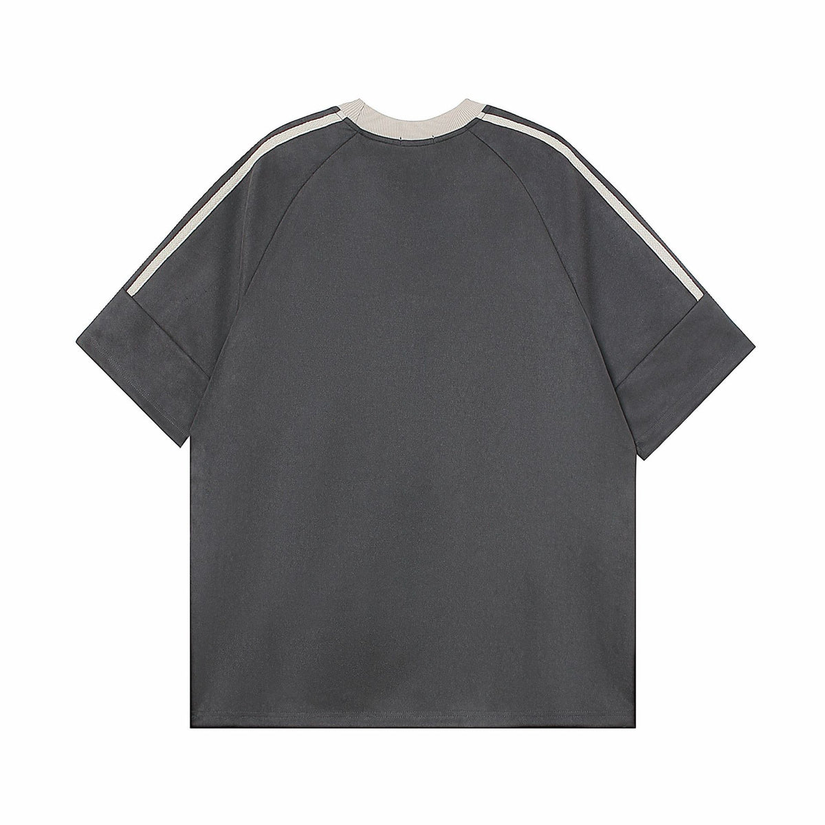 아메리칸 레트로 패치워크 대비 반소매