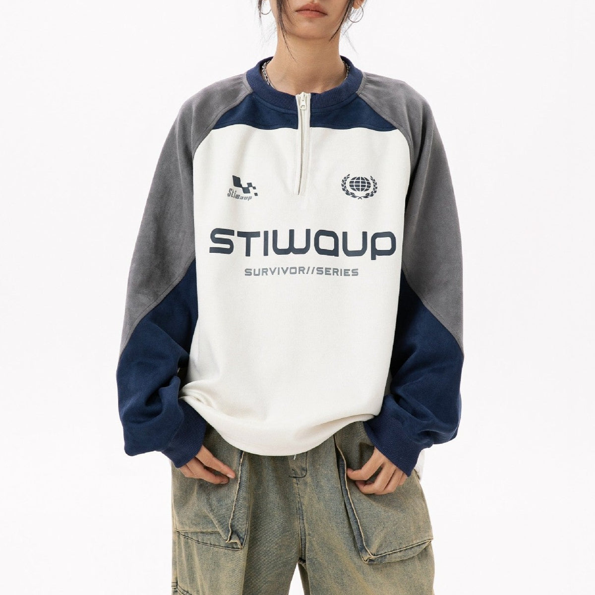 復古情侶套頭衛衣