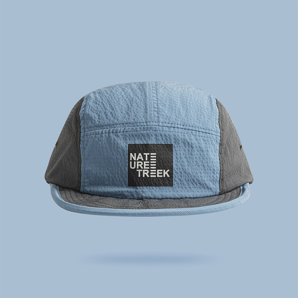 レトロなカラーブロックのベースボールキャップ