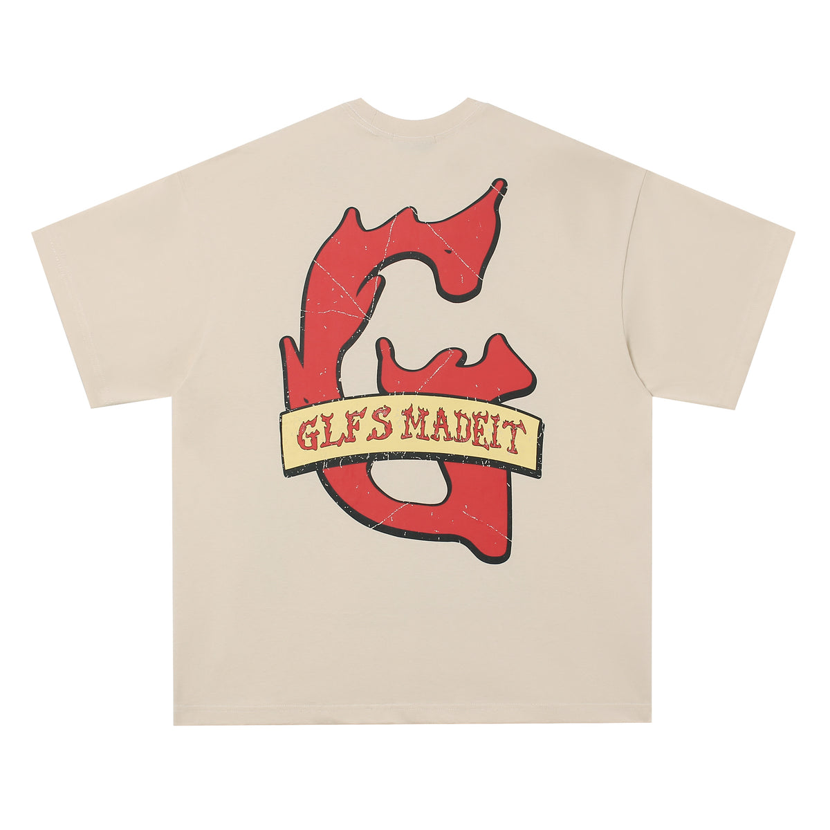 American retro cross print short sleeves