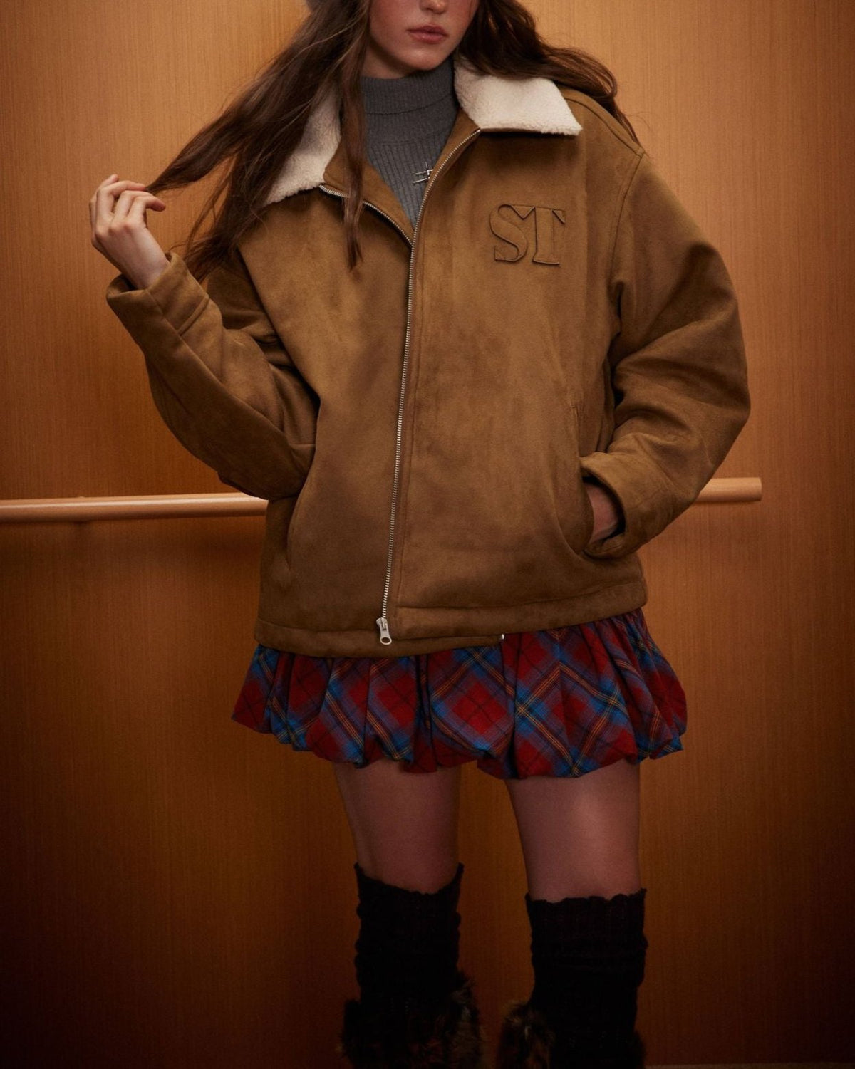 Retro embroidered cotton jacket