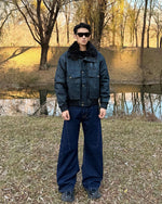 Simple and versatile lapel cotton coat