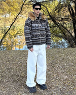 Casual loose cotton coat