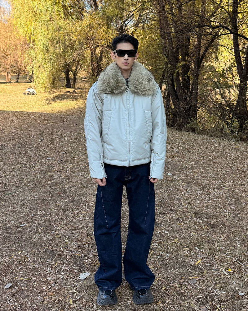 休閑百搭棉服外套