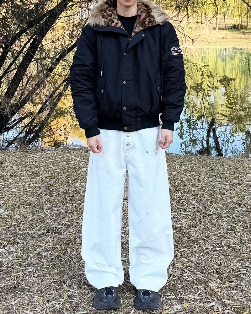 Casual short cotton jacket