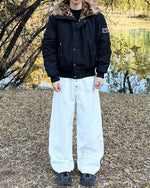 Casual short cotton jacket