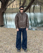 Retro cotton-padded jacket