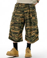 Camouflage cargo casual pants