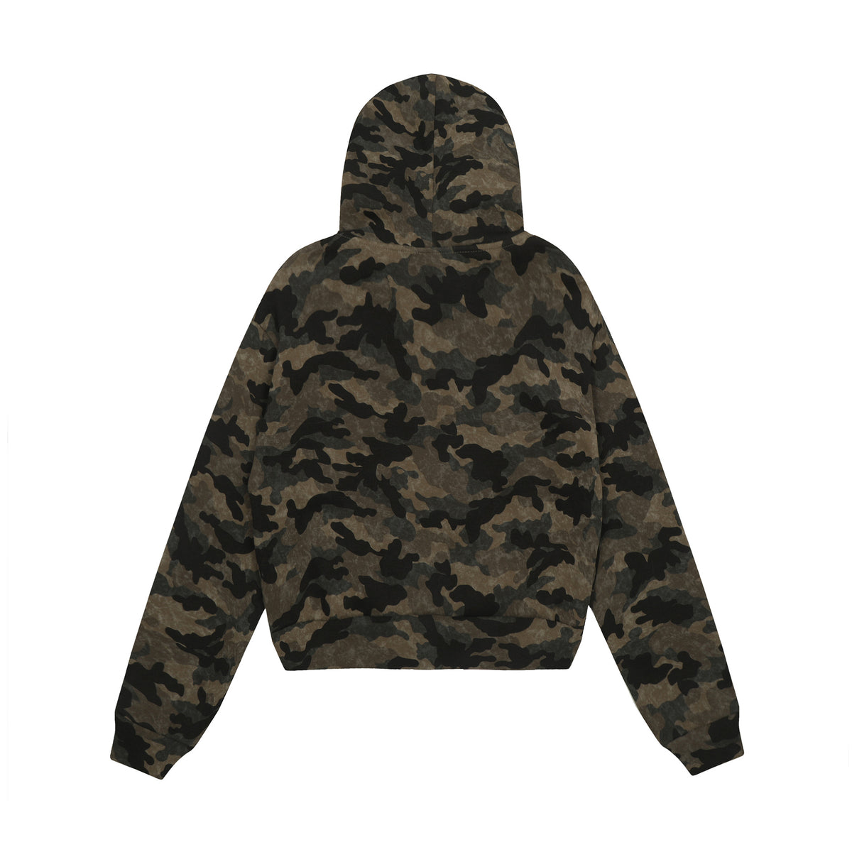 retro street hooded sweatshirt jacket