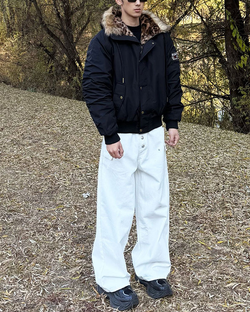 Casual short cotton jacket