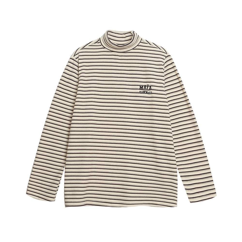 Embroidered striped long sleeves