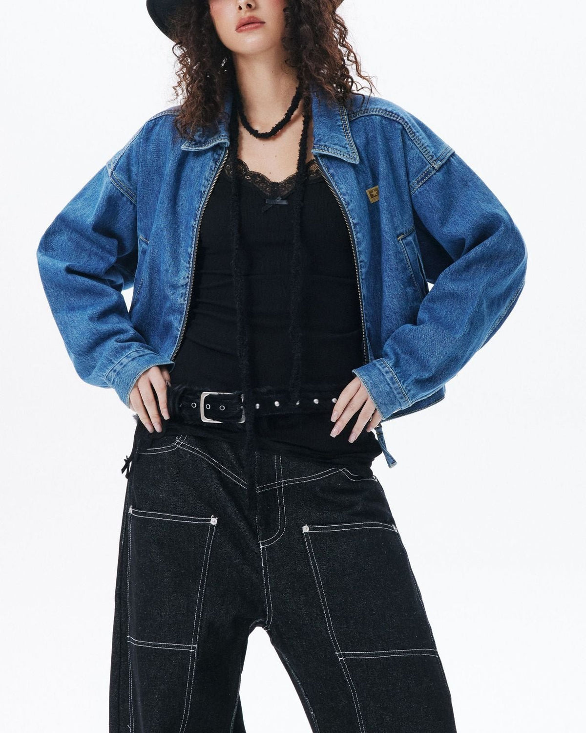 빈티지 쇼트 데님 재킷