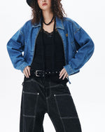 빈티지 쇼트 데님 재킷