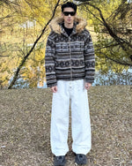 Casual loose cotton coat