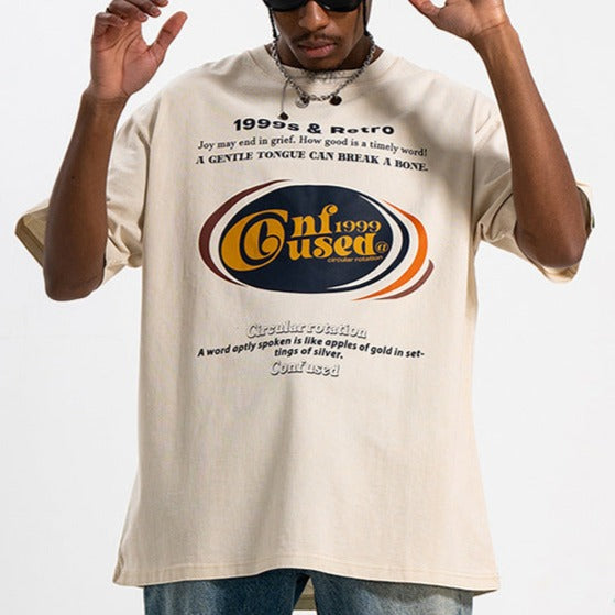 Retro washed couple short sleeves