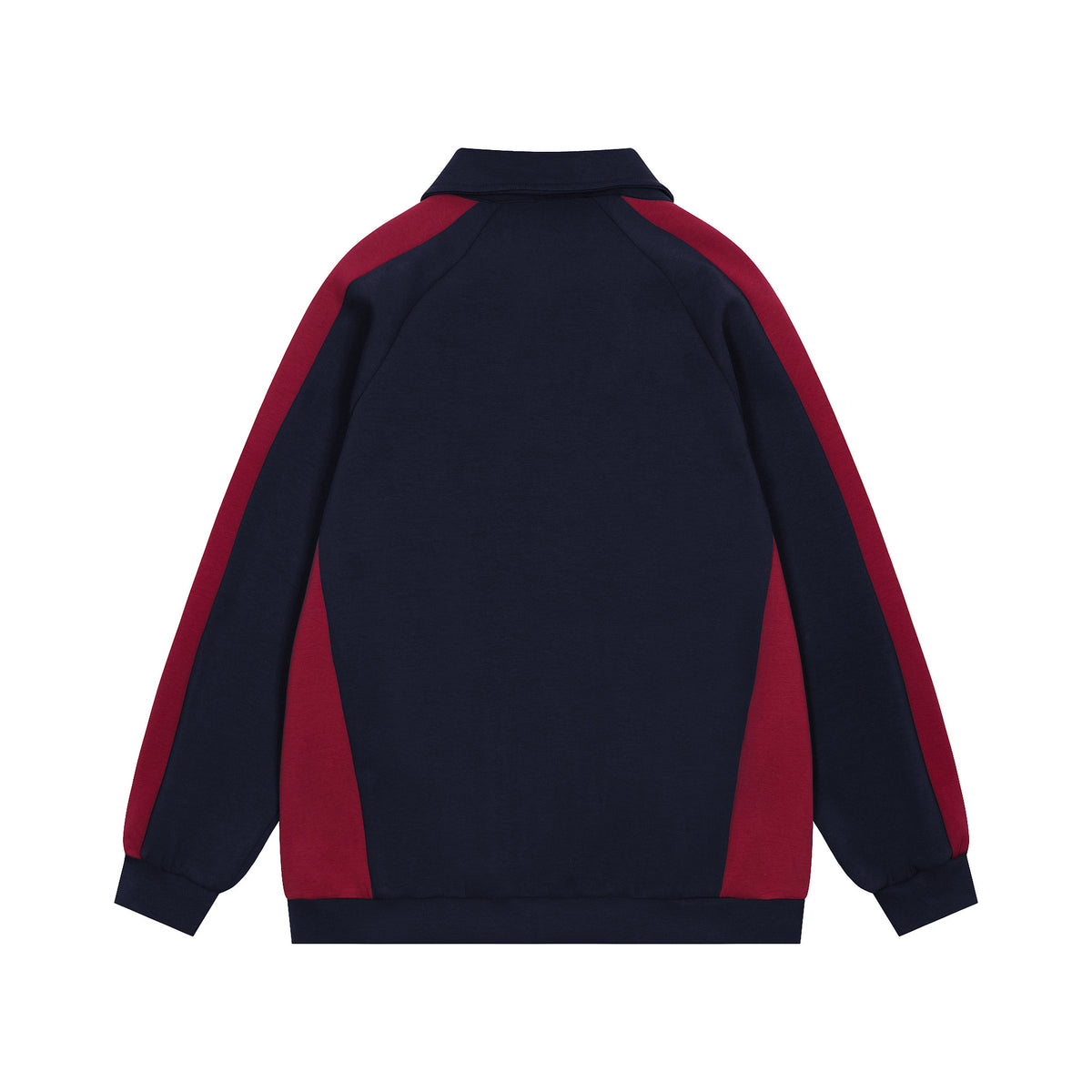 復古印花翻領衛衣