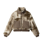 Thickened lambskin cotton-padded coat (women's style)