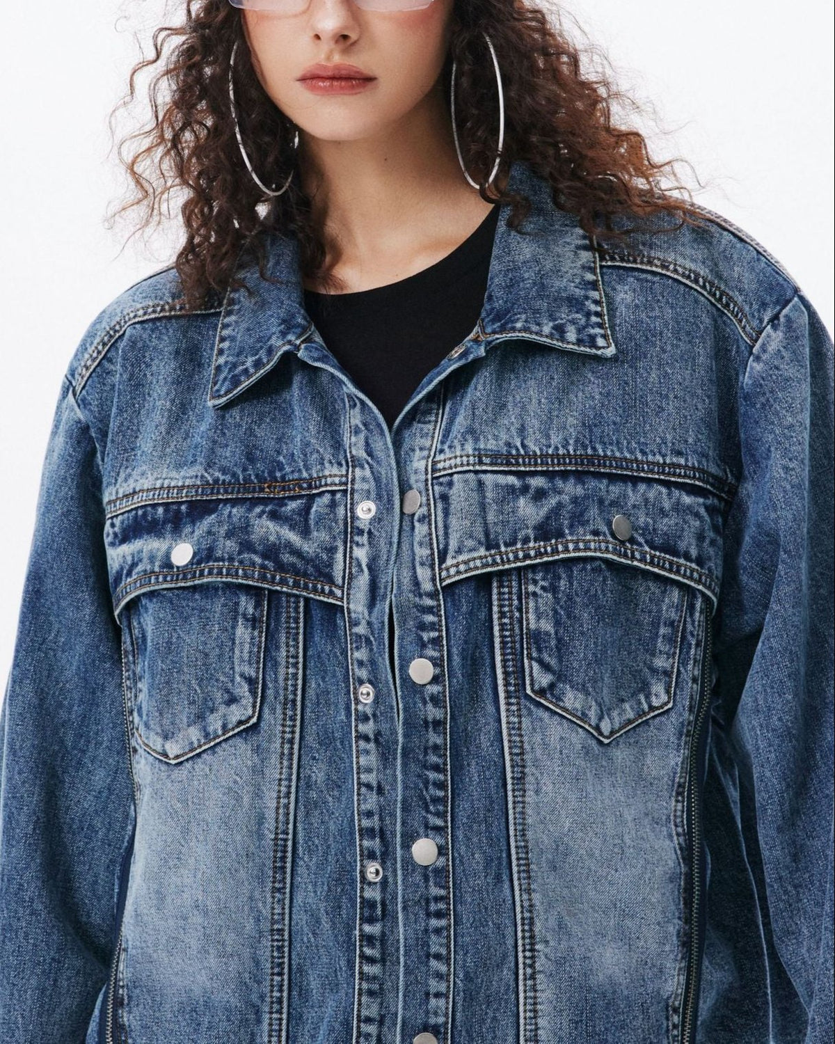 Vintage washed denim jacket