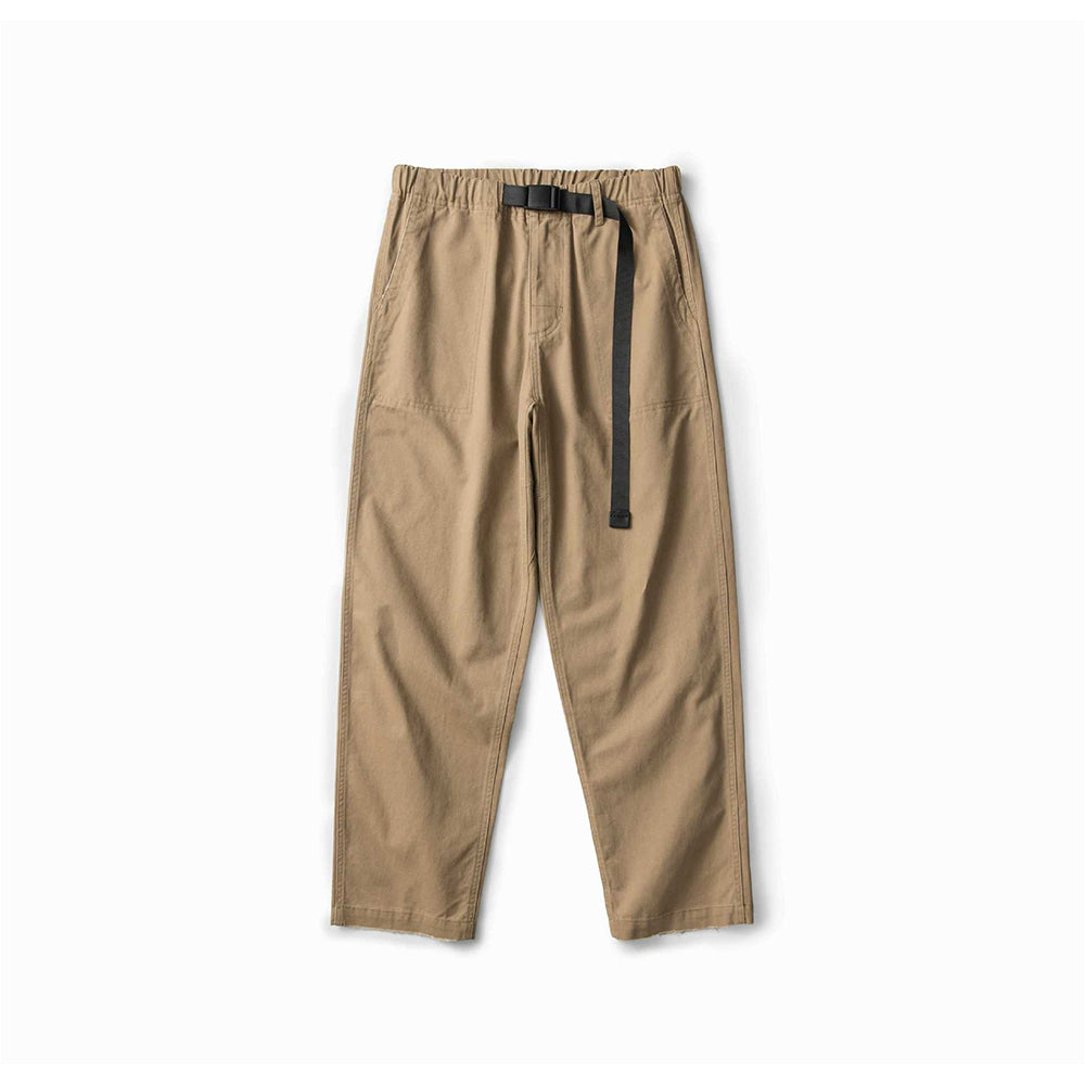 Solid color retro casual pants