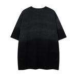 Gradient tie-dye loose short sleeves