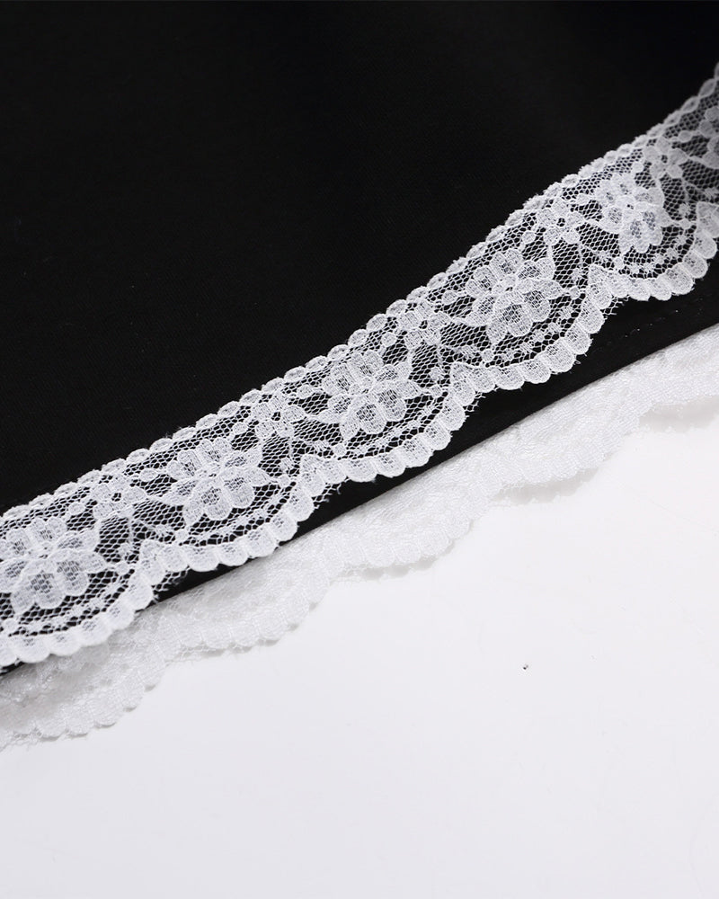 蕾絲花邊休閑短褲