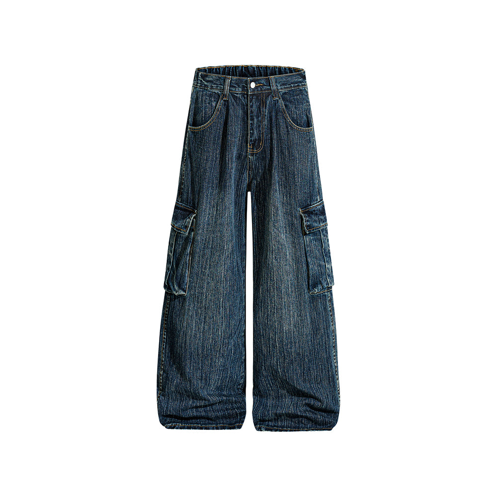 멀티포켓 스트레이트 레그 진