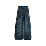 멀티포켓 스트레이트 레그 진