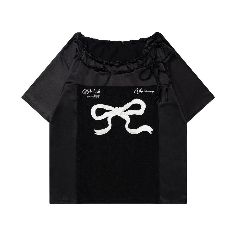 Bow short sleeves
