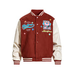 자수 컬러블록 재킷