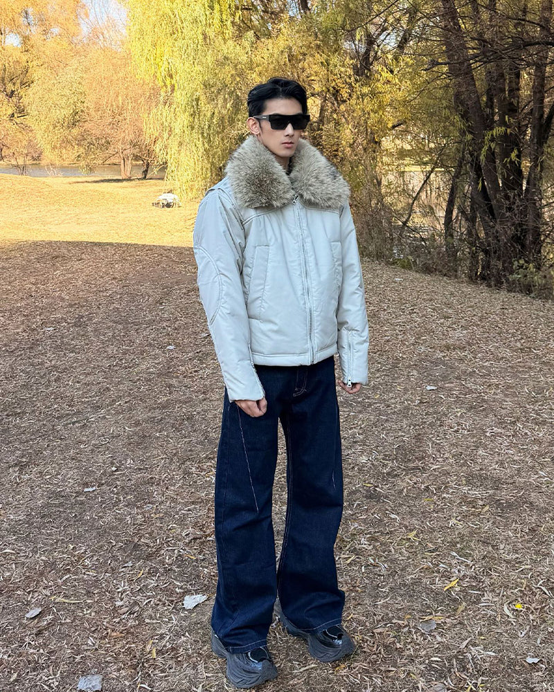 休閑百搭棉服外套