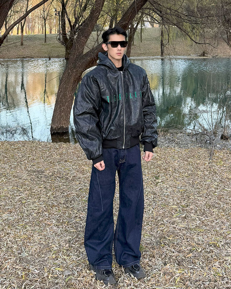 Hooded cotton jacket