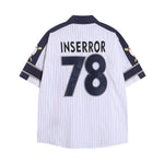 American retro vertical striped baseball shirt