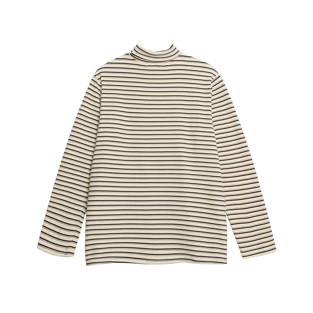 Embroidered striped long sleeves