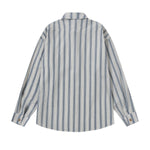 復古條紋長袖襯衫