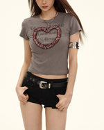 레트로 하트 반팔