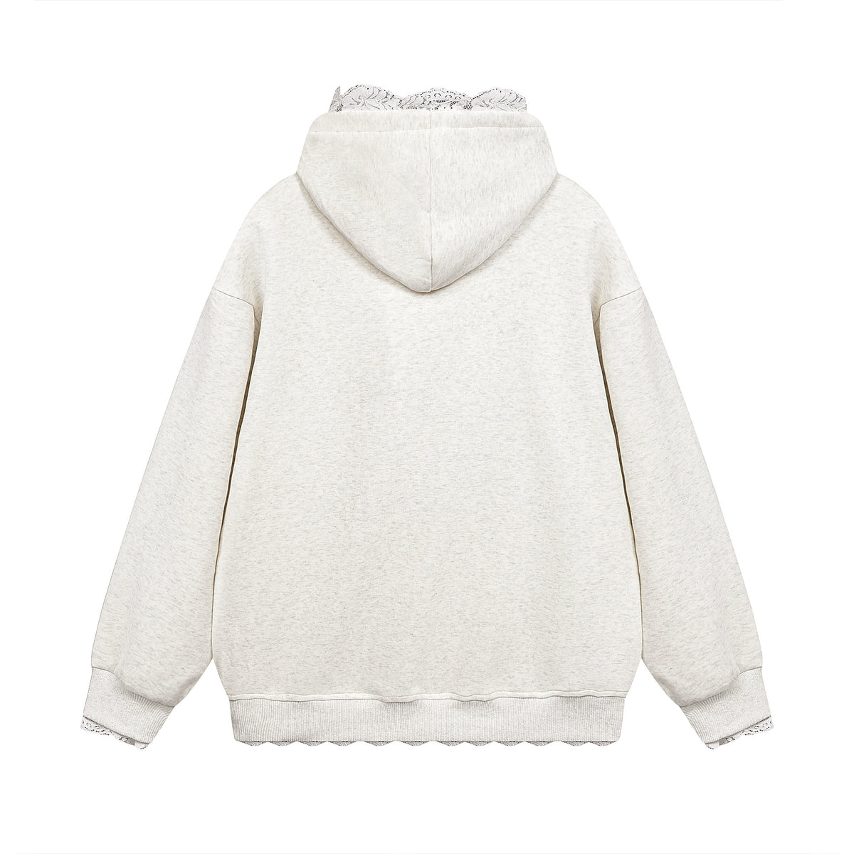 Vintage embroidered hooded sweatshirt