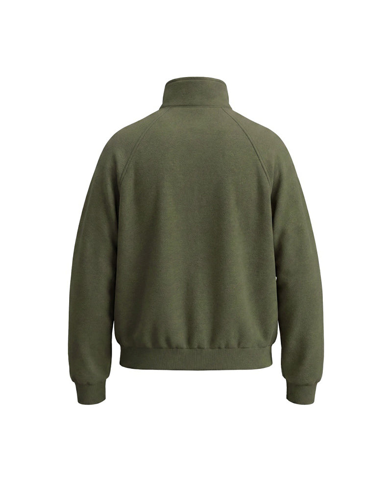 지퍼 달린 반팔 재킷