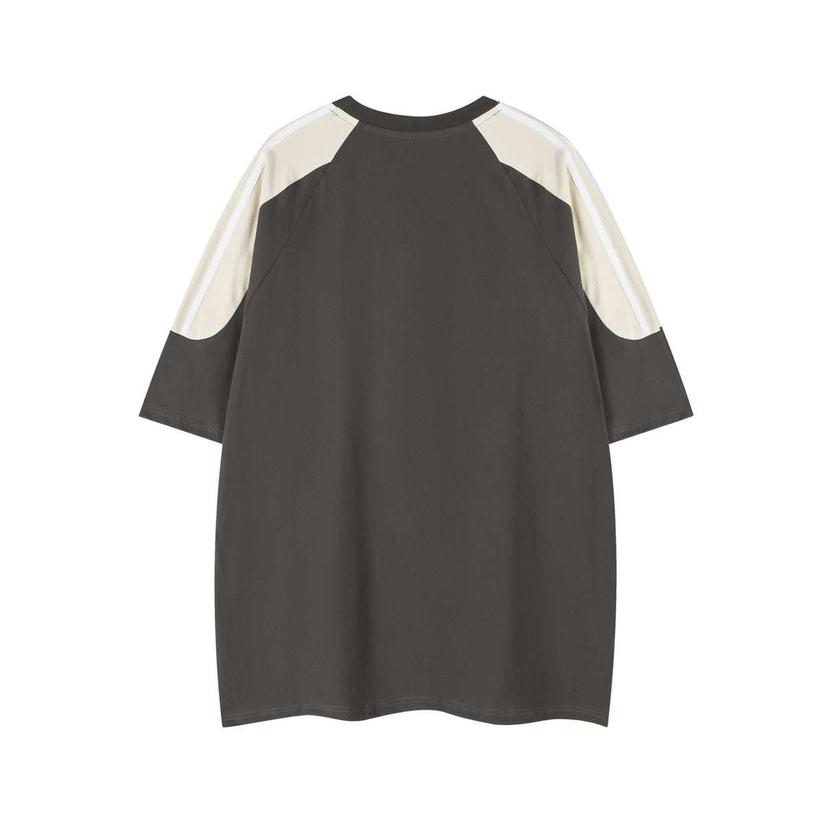 레트로한 배색 패치워크 반소매