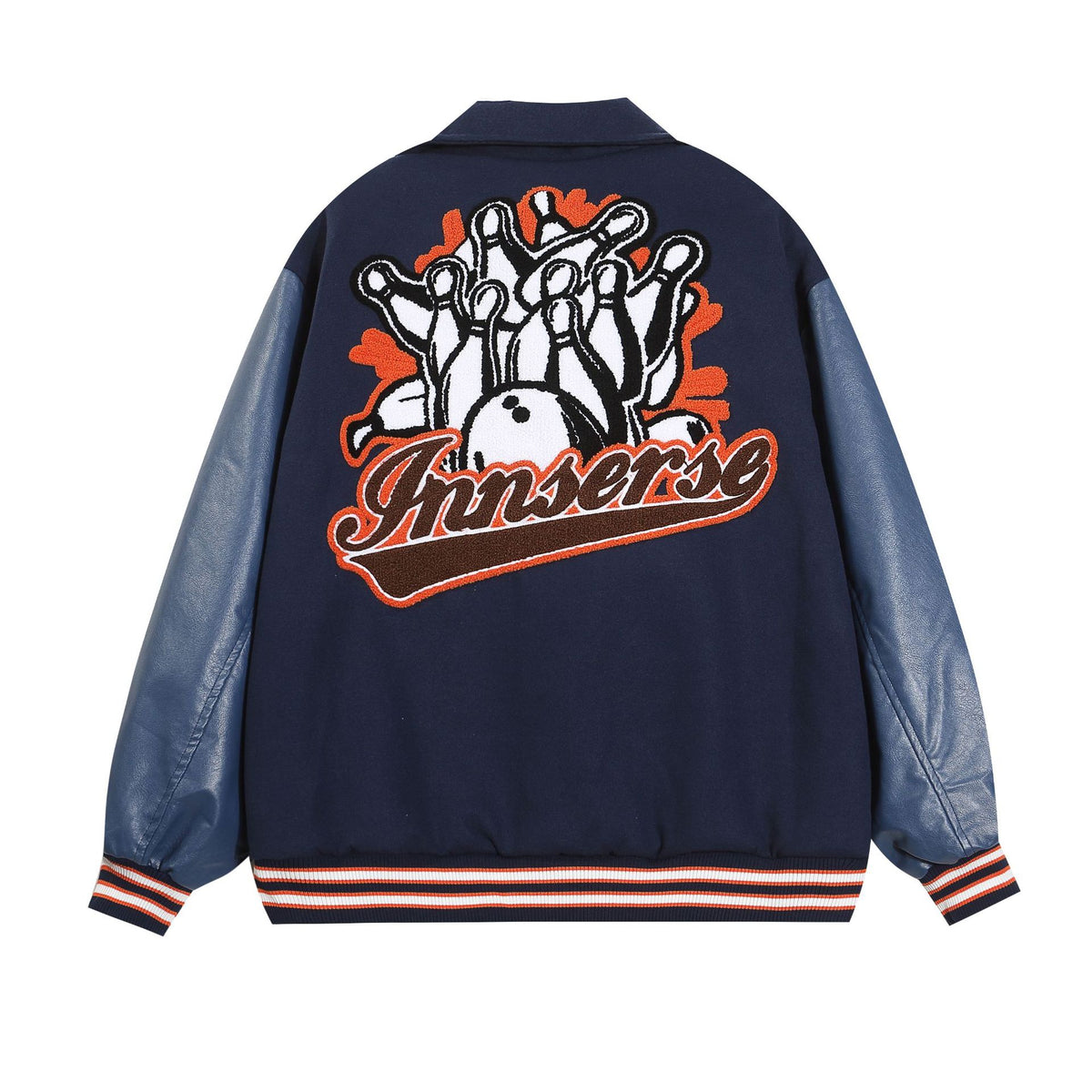 Spliced fun cartoon lapel baseball uniform