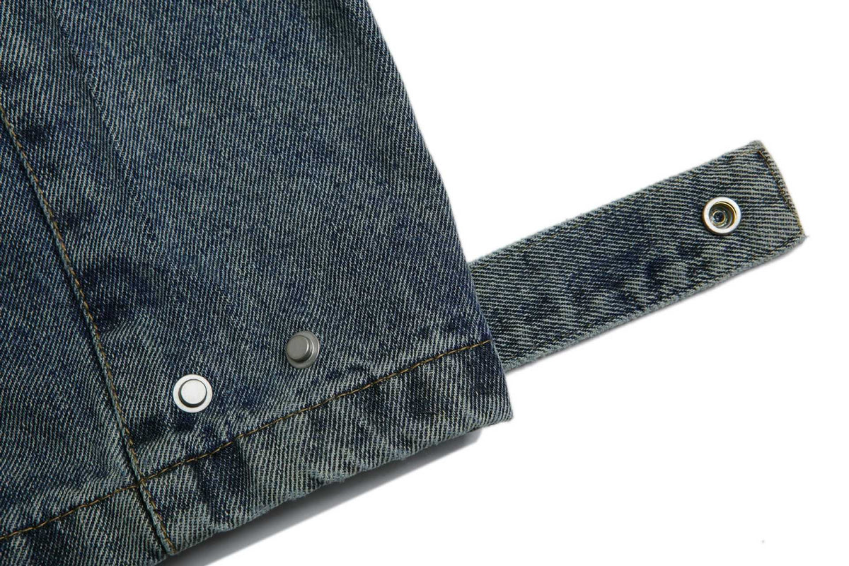 復古做舊工裝牛仔長褲