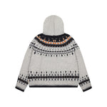 復古條紋連帽開衫