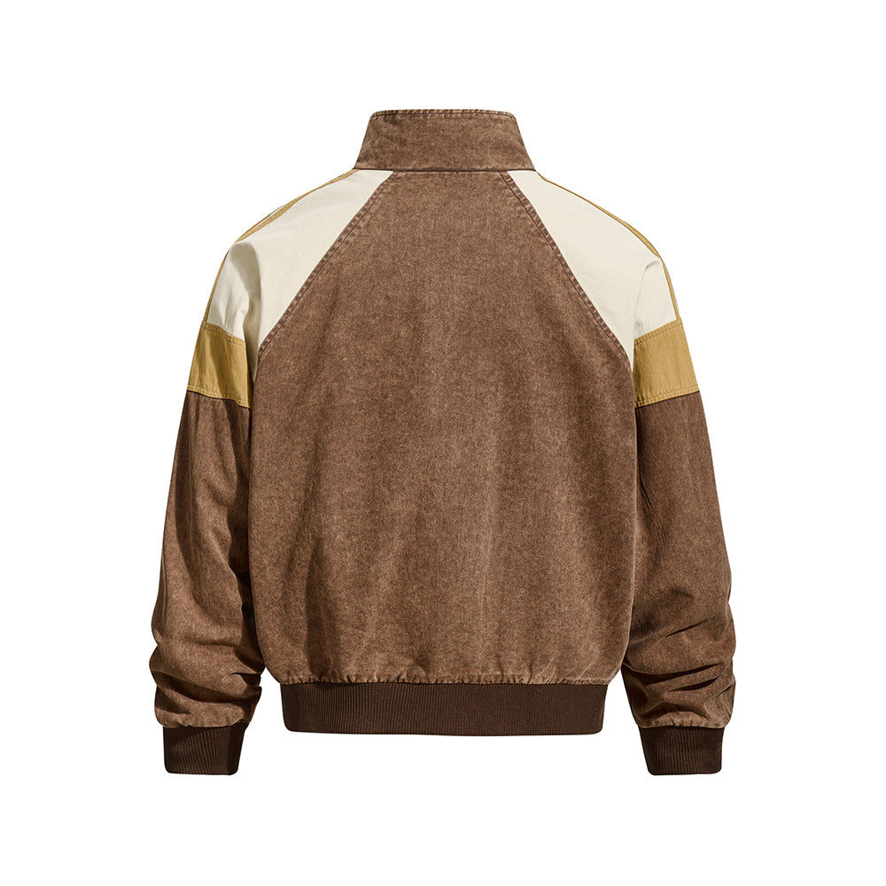 做舊拼接百搭外套