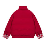 Retro fake two-piece cotton jacket