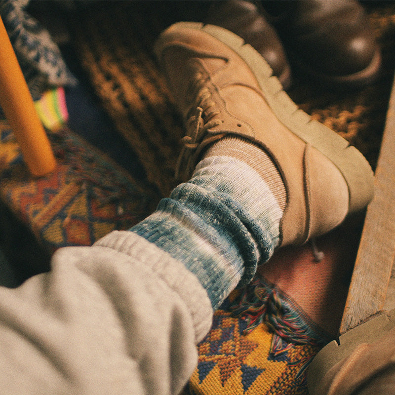 레트로 그라데이션 양말