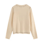 Short knitted sweater (women's style)